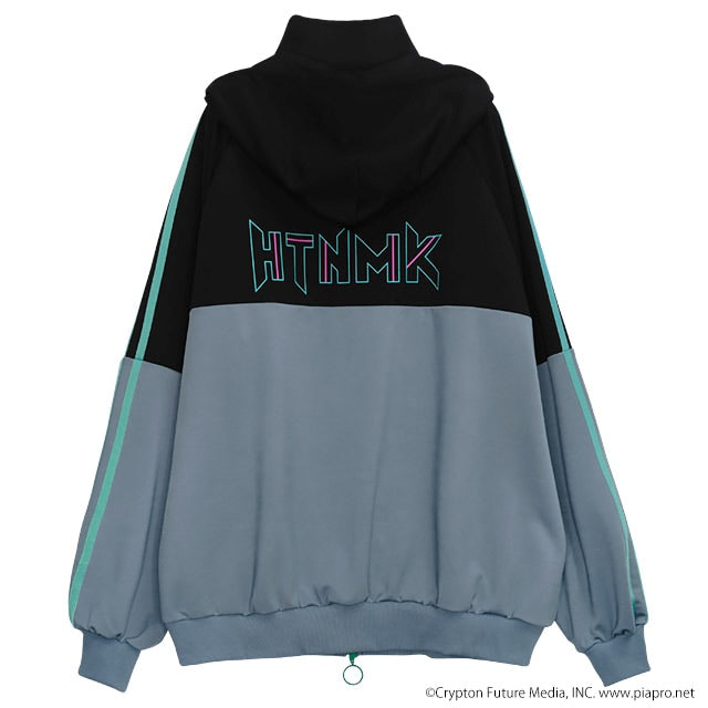 Hatsune Miku x Listen Flavor - Jersey Hoodie Black