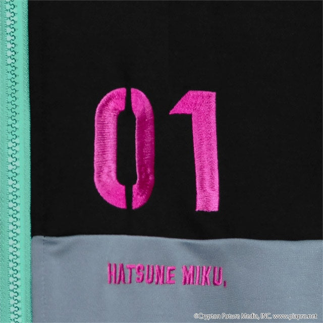 Hatsune Miku x Listen Flavor - Jersey Hoodie Black