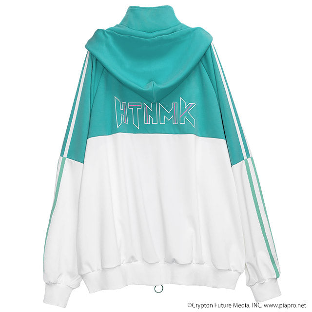 Hatsune Miku x Listen Flavor - Jersey Hoodie Emerald