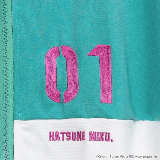 Hatsune Miku x Listen Flavor - Jersey Hoodie Emerald