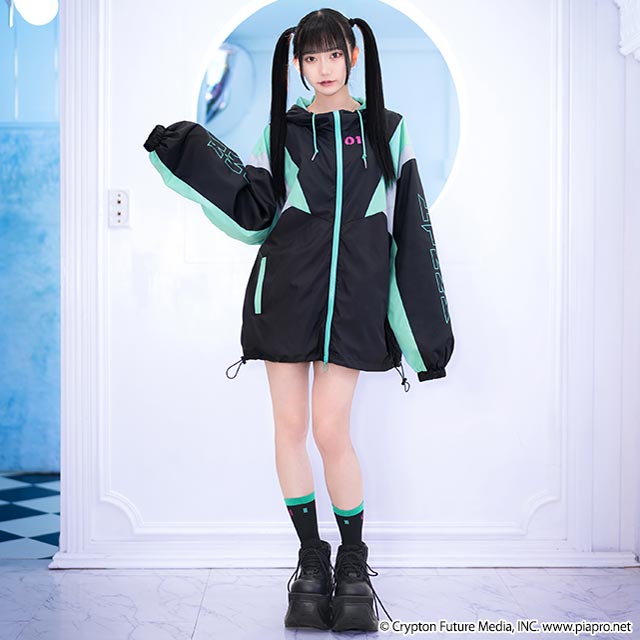 Hatsune Miku x Listen Flavor - Mountain Parka Black