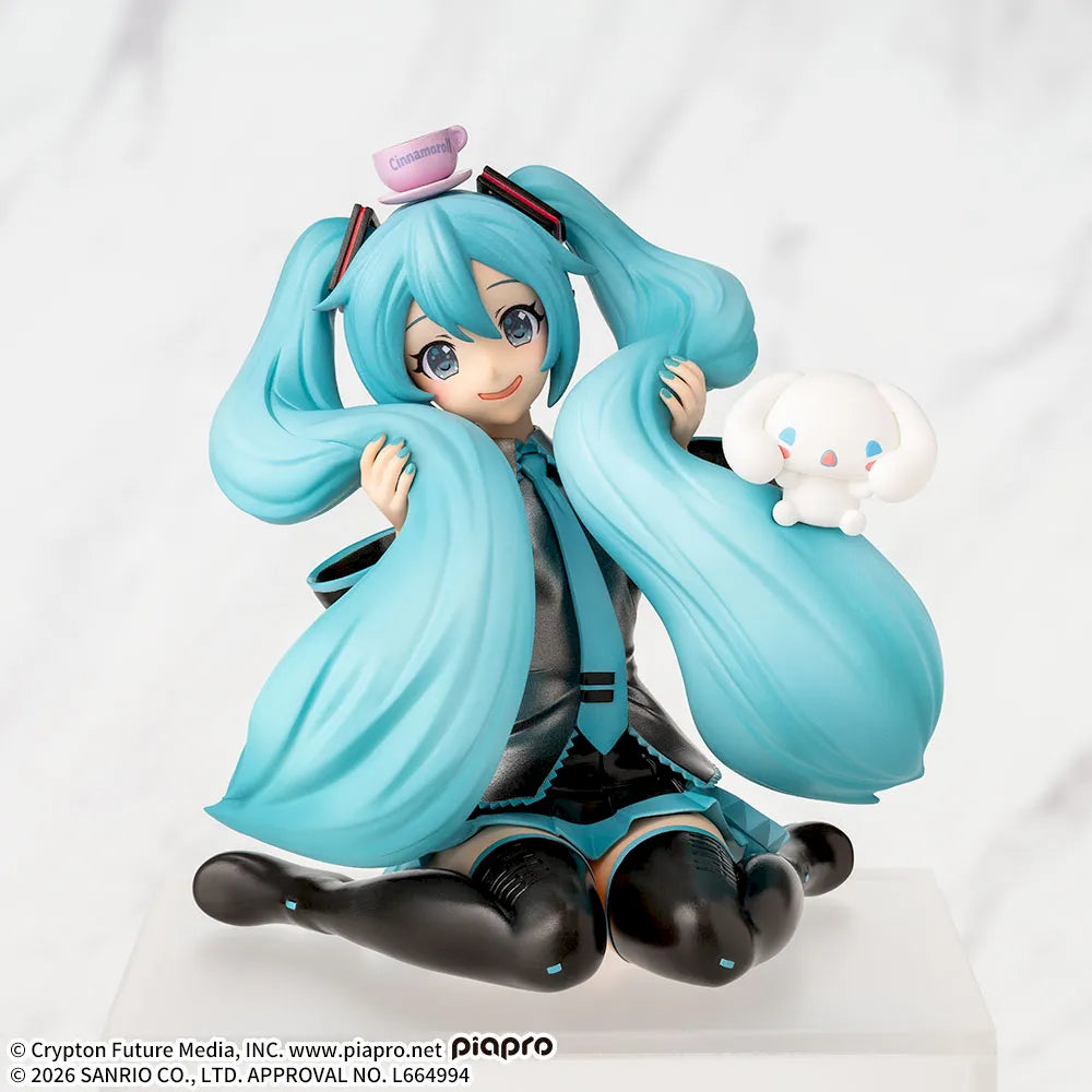 Hatsune Miku x Cinnamoroll Choconose Premium Figure - Hatsune Miku x Cinnamoroll Fluffy Ver.