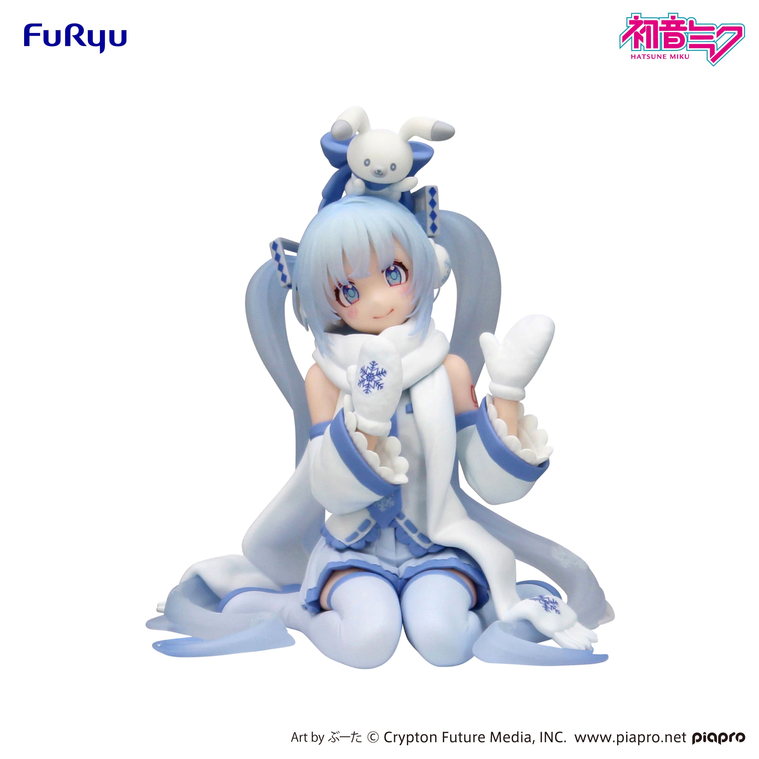 Hatsune Miku Noodle Stopper Figure - Snow Miku Sky Town 10th Anniversary