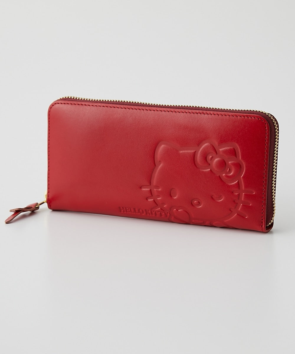 Hello Kitty x NISSEN - Genuine Leather Round Zip Long Wallet (3 Types)