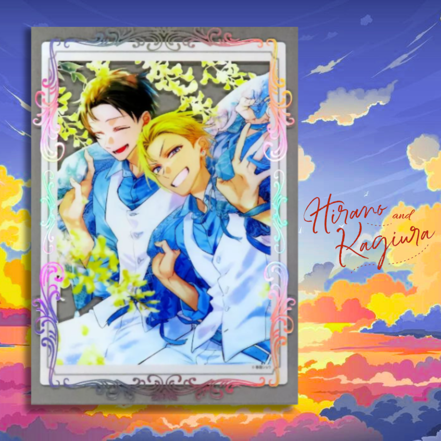 Hirano and Kagiura - Acrylic Board from Hirano and Kagiura Comics Vol. 6