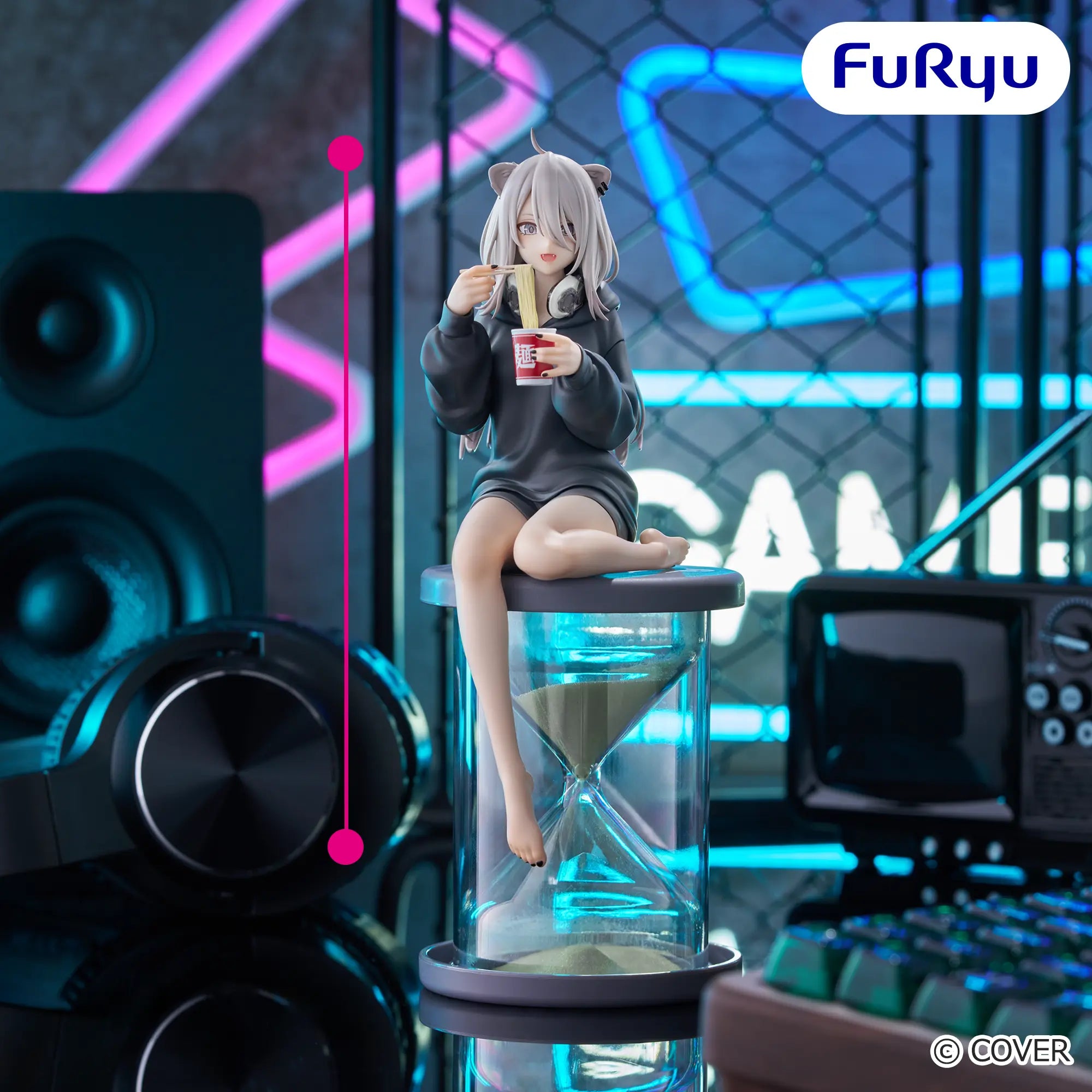 Hololive Production Noodle Stopper Figure - Shirakami Fubuki