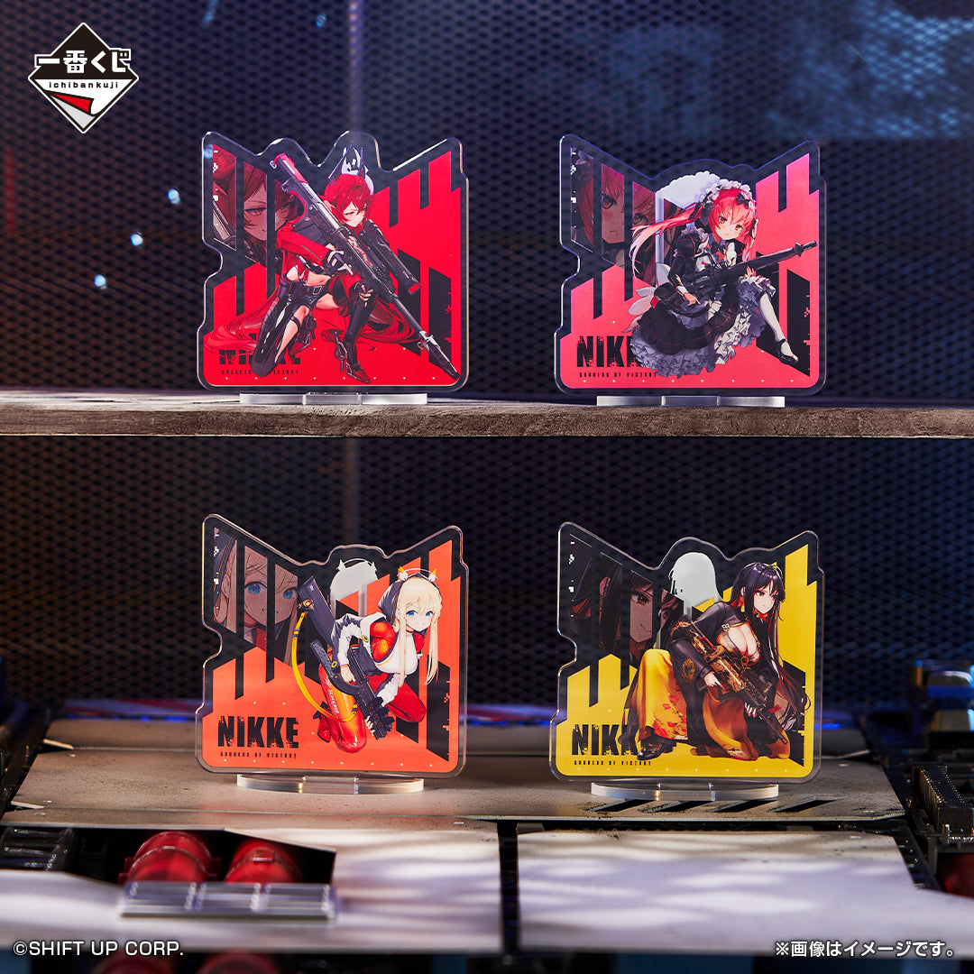 ICHIBAN KUJI GODDESS OF VICTORY - NIKKE CHAPTER 3 - I + J + K PRIZE Double-sided Battle Acrylic Stand ONE + TWO + THREE Complete Set 14 Types