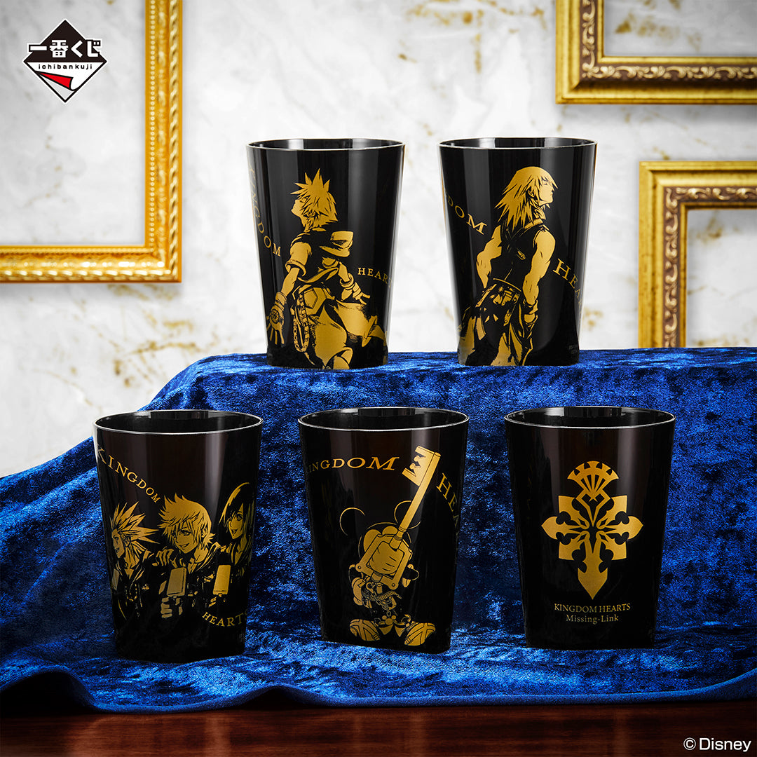 ICHIBAN KUJI KINGDOM HEARTS -LINKING HEARTS- F PRIZE - Design tumbler FULL SET 5 Pcs