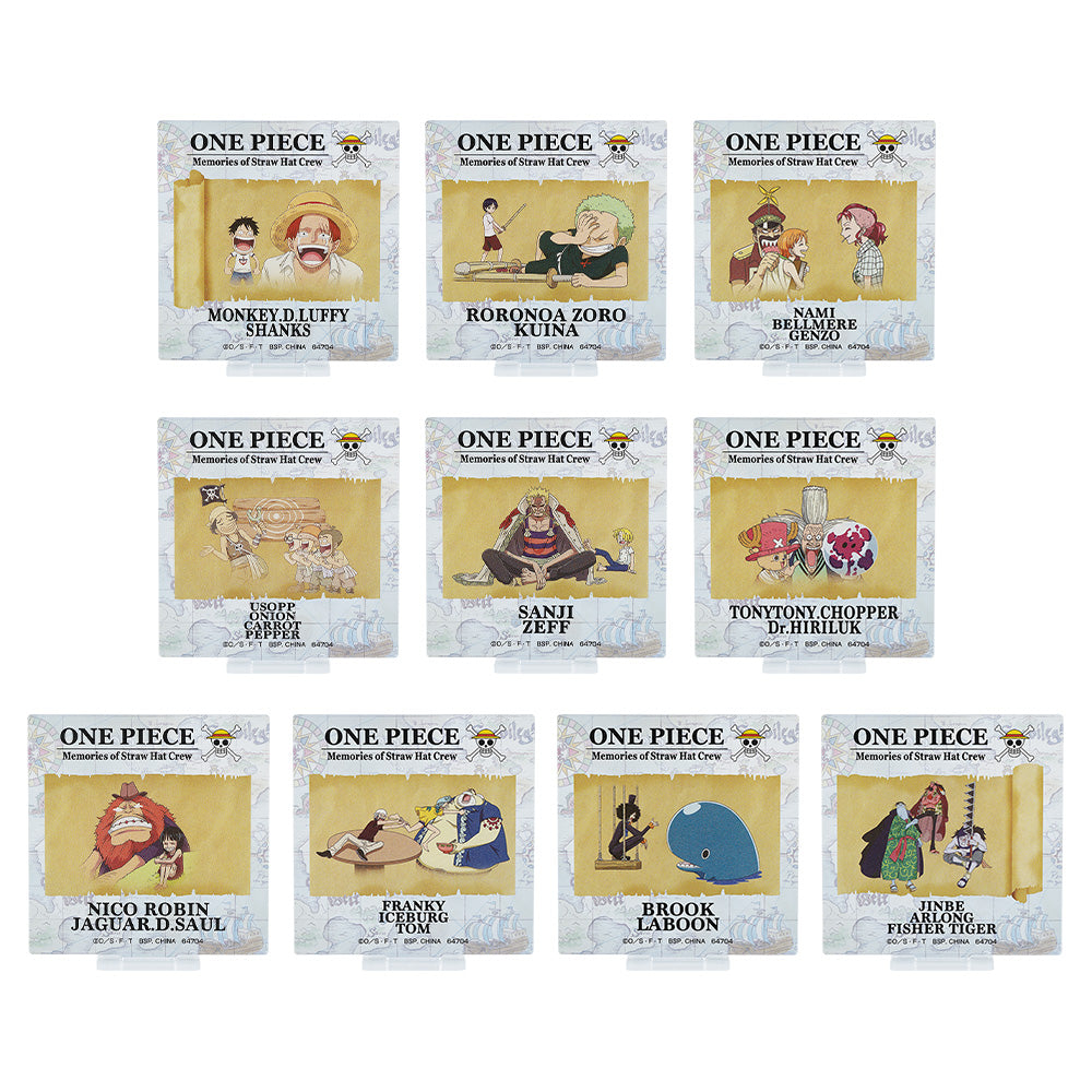 ICHIBAN KUJI ONE PIECE ROAD TO DAWN - THE PATH TO ADVENTURE - G PRIZE - ACRYLIC STAND Complete Set 10 Types
