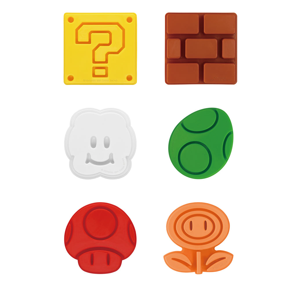 ICHIBAN KUJI SUPER MARIO - EVERYONE'S HOME PARTY - E PRIZE - BLOCK AND ITEM SANDWICH MAKER Complete Set 6 Types