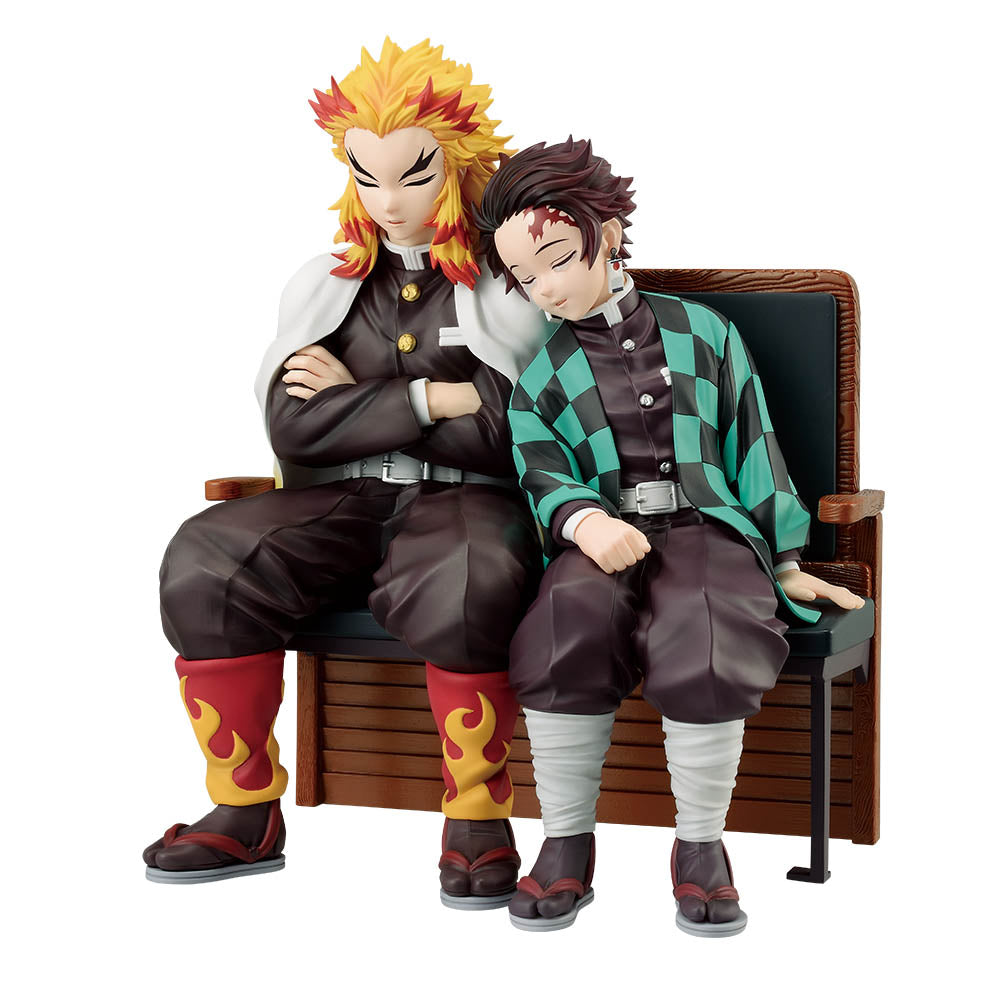 ICHIBAN KUJI DEMON SLAYER - THE CONNECTED TRAIL - LAST ONE PRIZE - REVIBLE MOMENT KAMADO TANJIRO & RENGOKU KYOJURO LAST ONE VER.