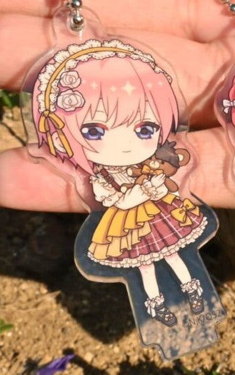 Hiko Kuji The Quintessential Quintuplets - I Prize Deformed Clear Keychain Complete Set of 5 Types