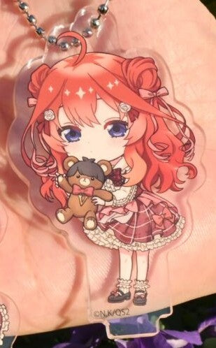 Hiko Kuji The Quintessential Quintuplets - I Prize Deformed Clear Keychain Complete Set of 5 Types