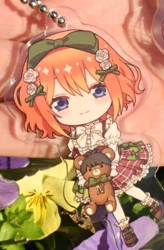 Hiko Kuji The Quintessential Quintuplets - I Prize Deformed Clear Keychain Complete Set of 5 Types