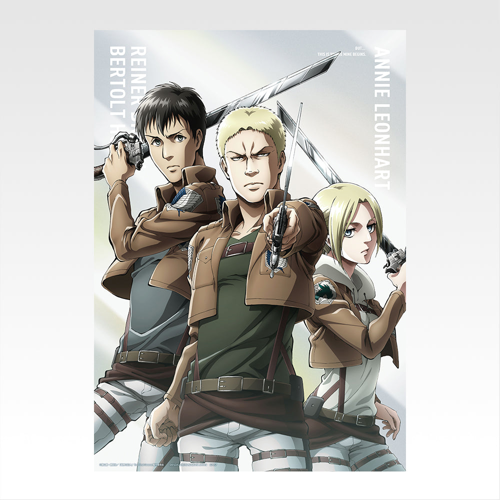 Ichiban Kuji Attack on Titan I'll Take Down the Beast Titan - F Prize Clear Poster Complete Set of 9 Types
