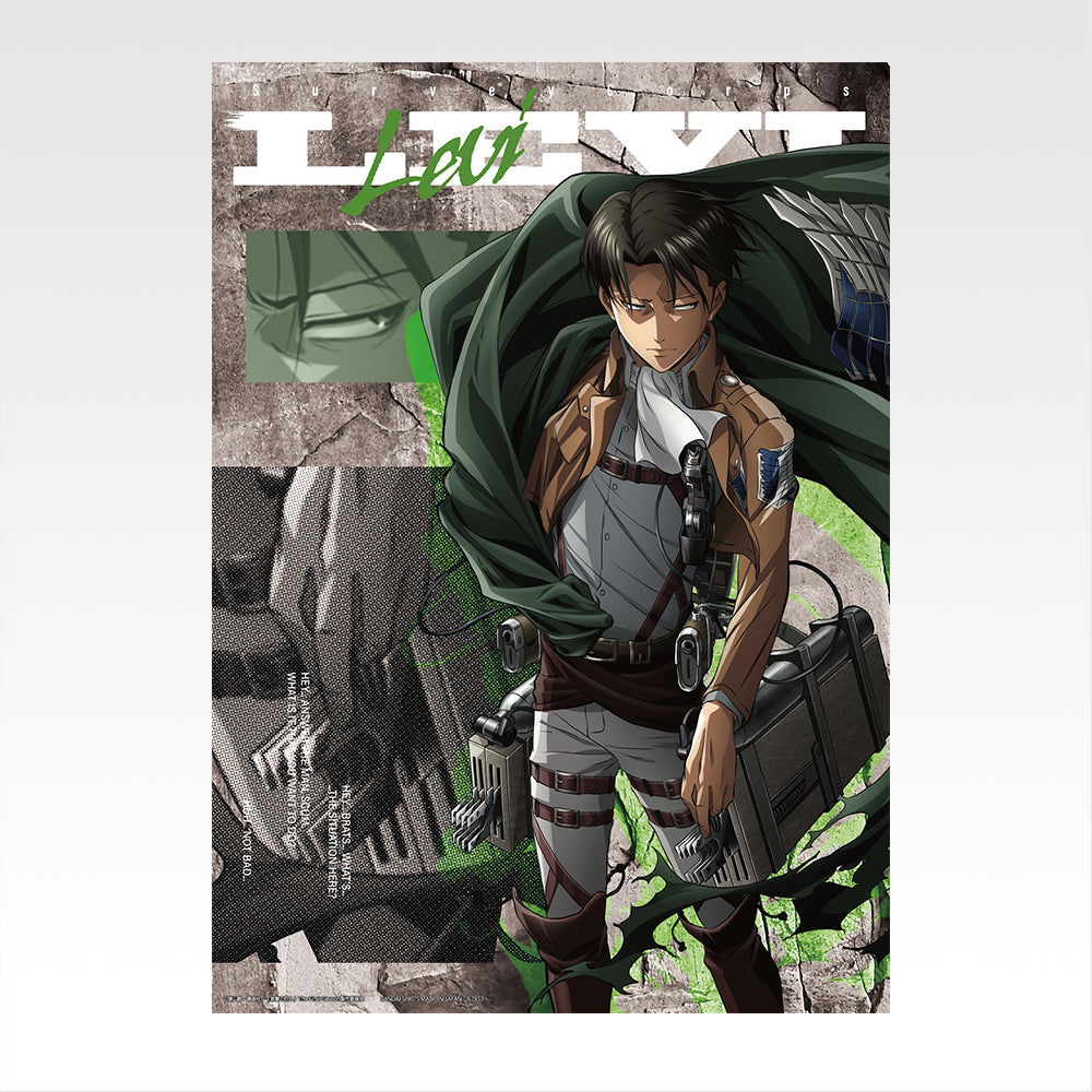 Ichiban Kuji Attack on Titan I'll Take Down the Beast Titan - F Prize Clear Poster Complete Set of 9 Types
