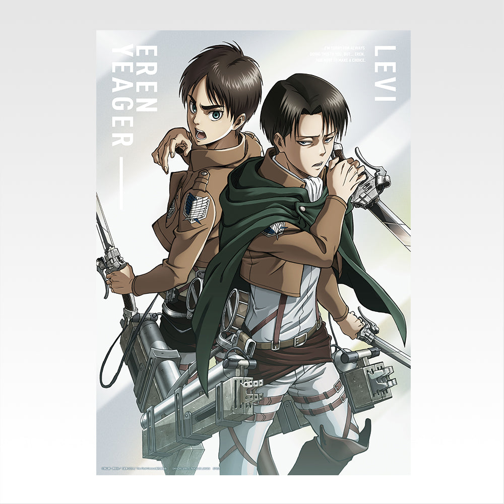 Ichiban Kuji Attack on Titan I'll Take Down the Beast Titan - F Prize Clear Poster Complete Set of 9 Types