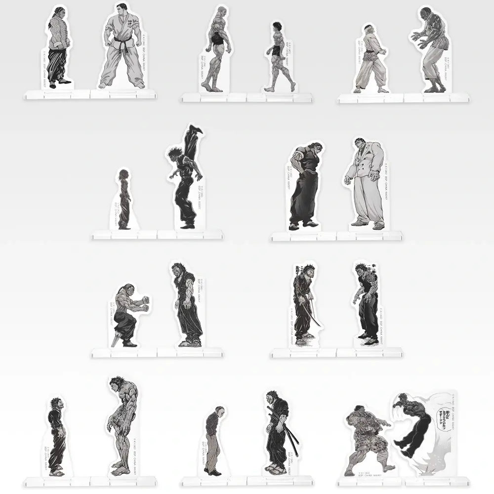 Ichiban Kuji Baki the Grappler The Great Heartbeat - G Prize VS Acrylic Stands Complete Set of 10 Types