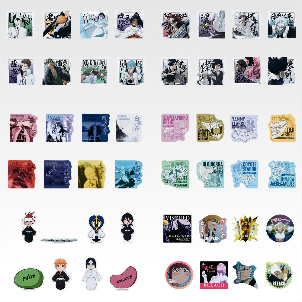 Ichiban Kuji Bleach Stirring Souls Vol.3 - H Prize Sticker Set Complete Set of 6 Types
