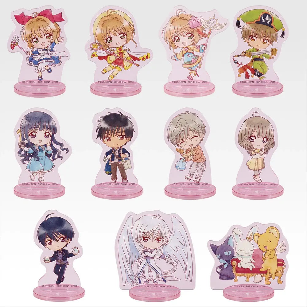 Ichiban Kuji Cardcaptor Sakura Clear Card Arc Charmul Collection - F Prize Deformed Acrylic Stands Complete Set of 11 Types