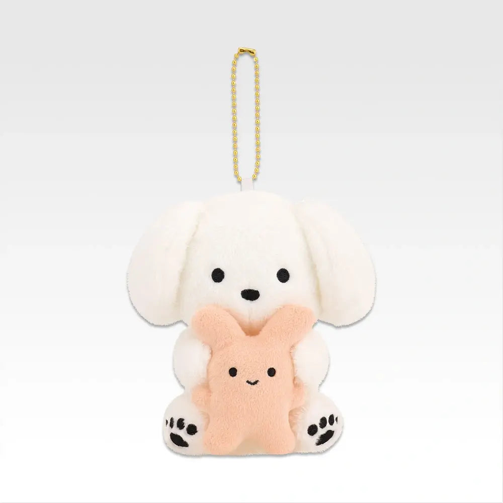 Ichiban Kuji Chokotto: A little Bit of Life With a Dog by Teraoka Natsumi - B Prize Chirarin Friends Dog Plush Mascot Rabbit Ver.