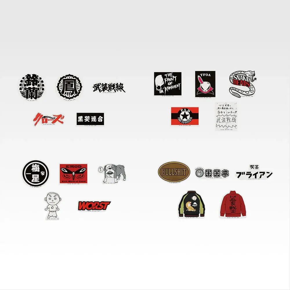 Ichiban Kuji Crows x Worst Wandering Crows - F Prize Flake Stickers (4 Types)