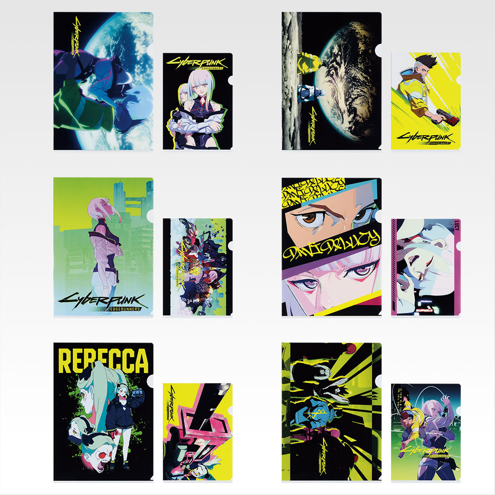Ichiban Kuji Cyberpunk: Edgerunners - E Prize Clear Files Complete Set of 6 Types