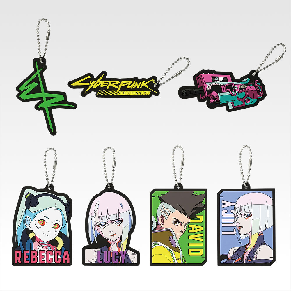 Ichiban Kuji Cyberpunk: Edgerunners - F Prize Rubber Charms Complete Set of 7 Types