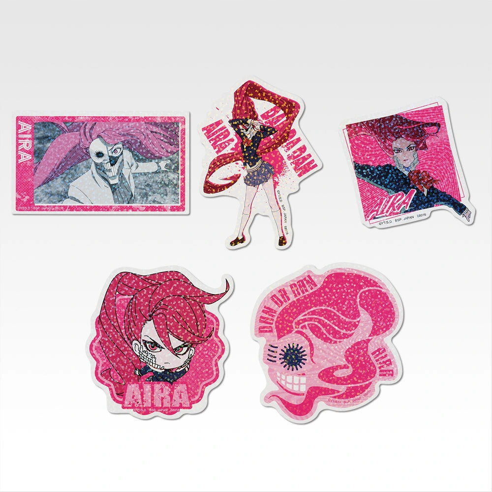 Ichiban Kuji DanDaDan The Music Room Ball Begins! - F Prize Hologram Sticker Complete Set of 45 Stickers