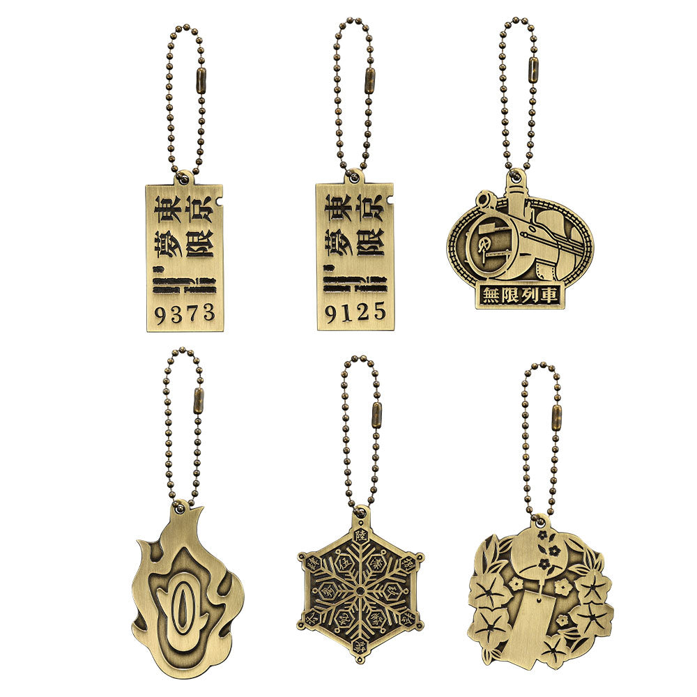 Ichiban Kuji Demon Slayer Burn Your Heart - F Prize Metal Charm Complete Set of 6 Types