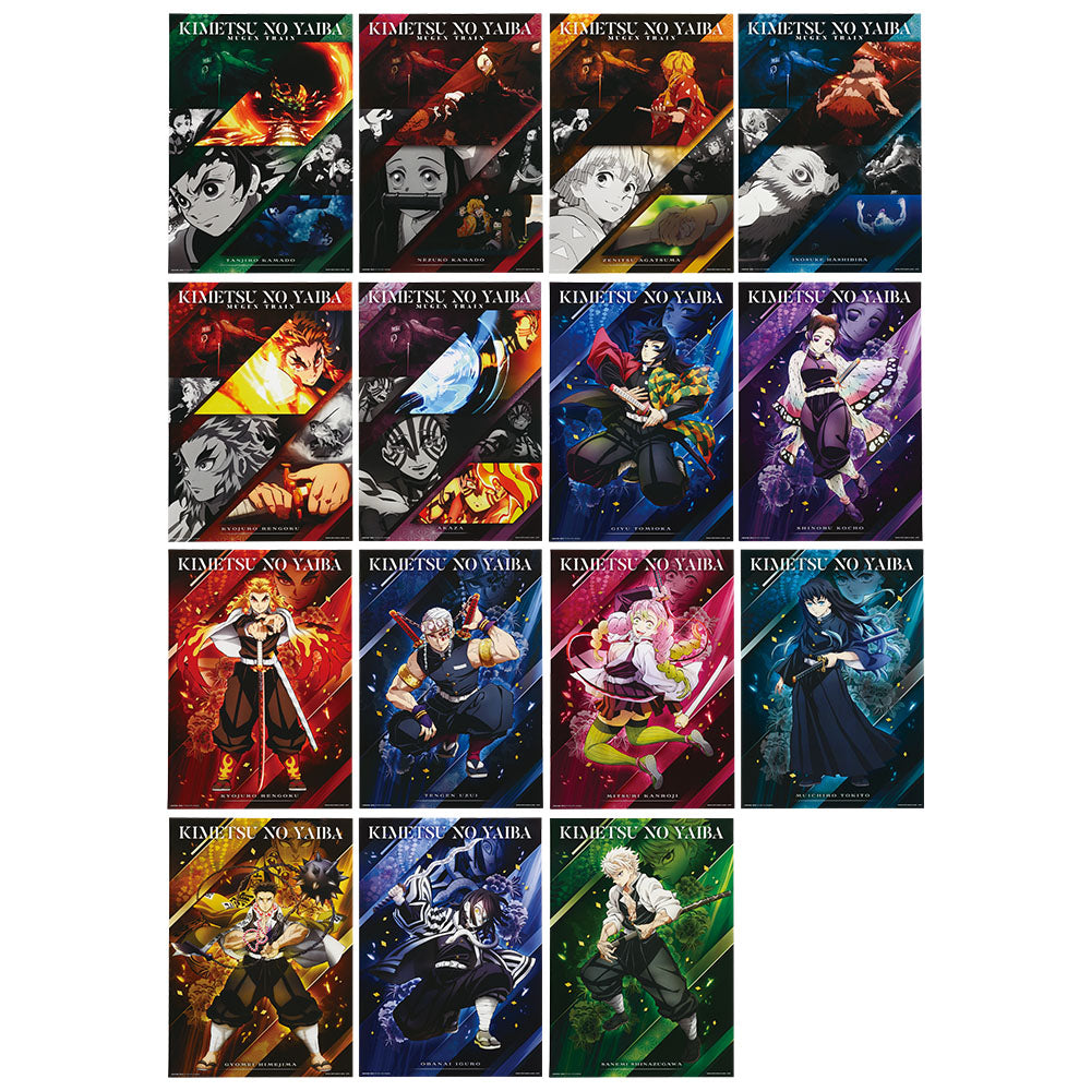 Ichiban Kuji Demon Slayer Burn Your Heart - G Prize Visual Poster Complete Set of 15 Types