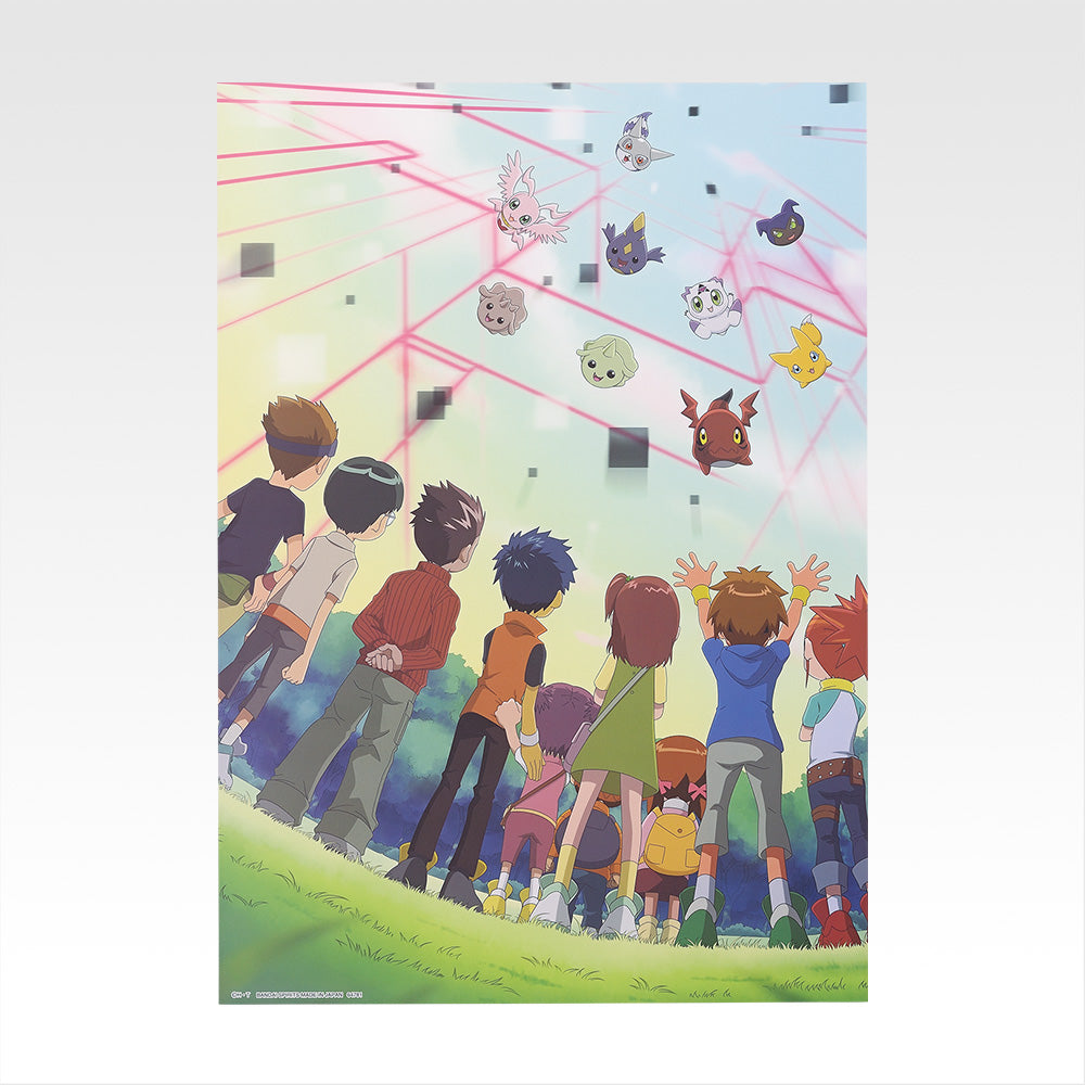 Ichiban Kuji Digimon Series Collision of Light and Darkness - D Prize Clear Poster Complete Set of 6 Types