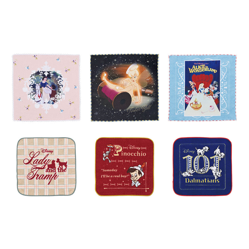 Ichiban Kuji Disney Melody in a Dream - F Prize Handkerchief Towel Complete Set of 6 Types