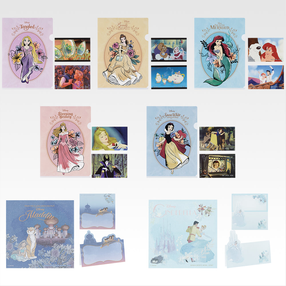 Ichiban Kuji Disney Princess Dream in Color - G Prize Stationery Assortment Complete Set of 7 Types