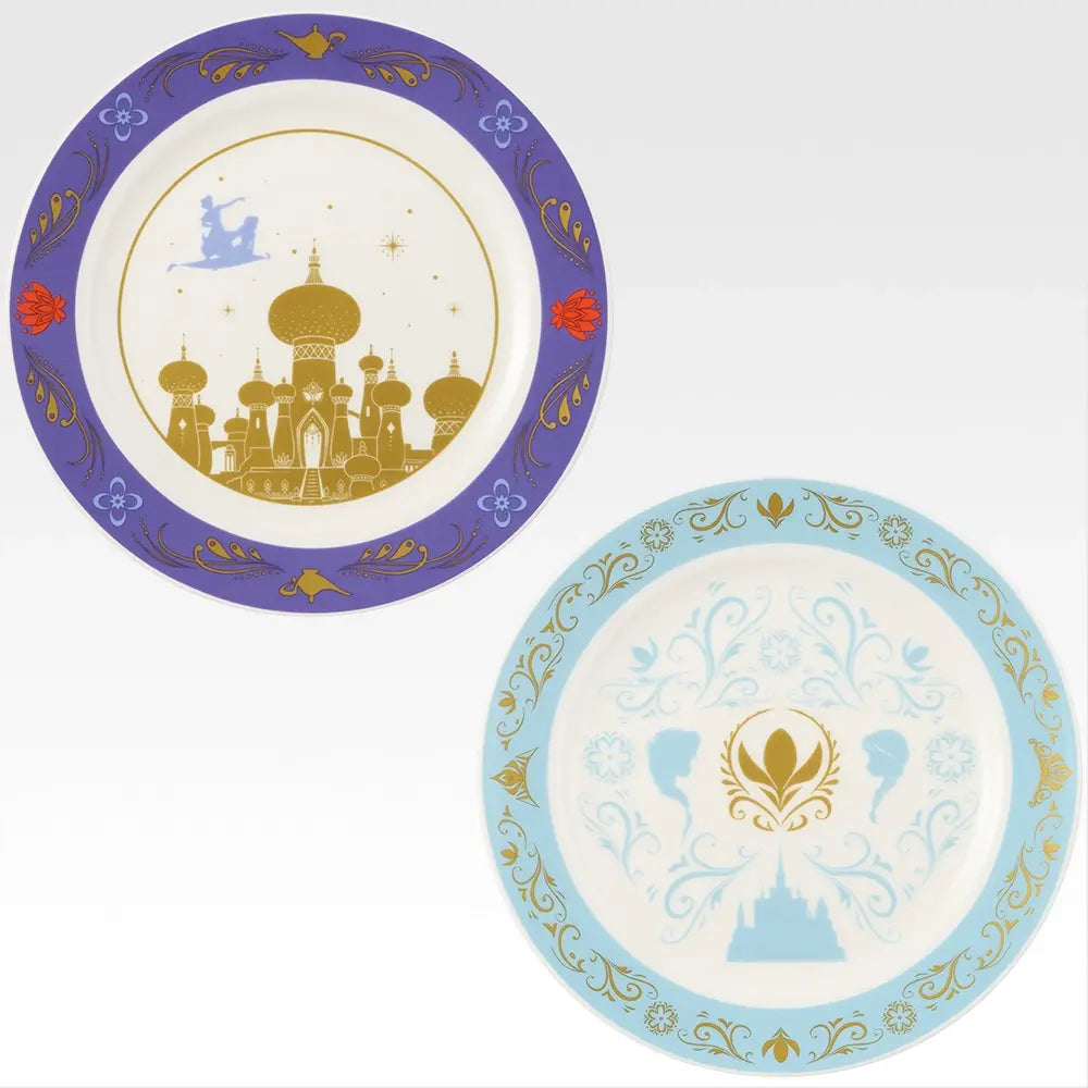Ichiban Kuji Disney World of Imagination - D Prize Memorial Plate Complete Set of 2 Types
