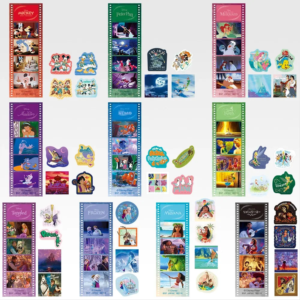 Ichiban Kuji Disney World of Imagination - G Prize Clear Bookmark & Sticker Set Complete Set of 10 Types