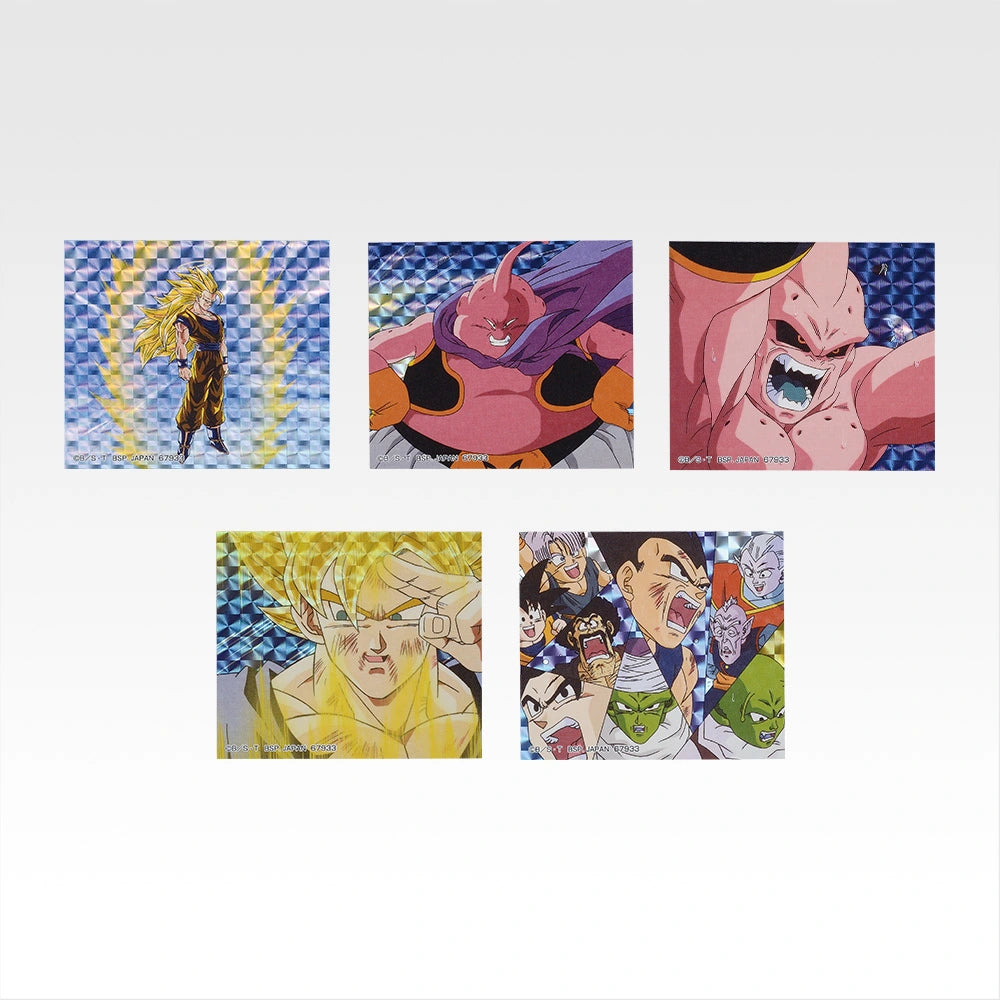 Ichiban Kuji Dragon Ball Battle of The Super Saiyan - I Prize Flake Prism Stickers Complete Set of 8 Types