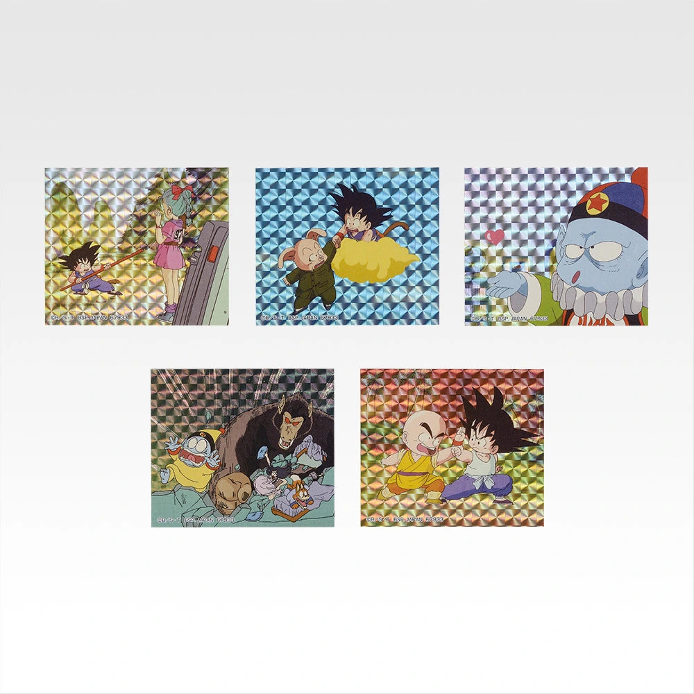 Ichiban Kuji Dragon Ball Battle of The Super Saiyan - I Prize Flake Prism Stickers Complete Set of 8 Types