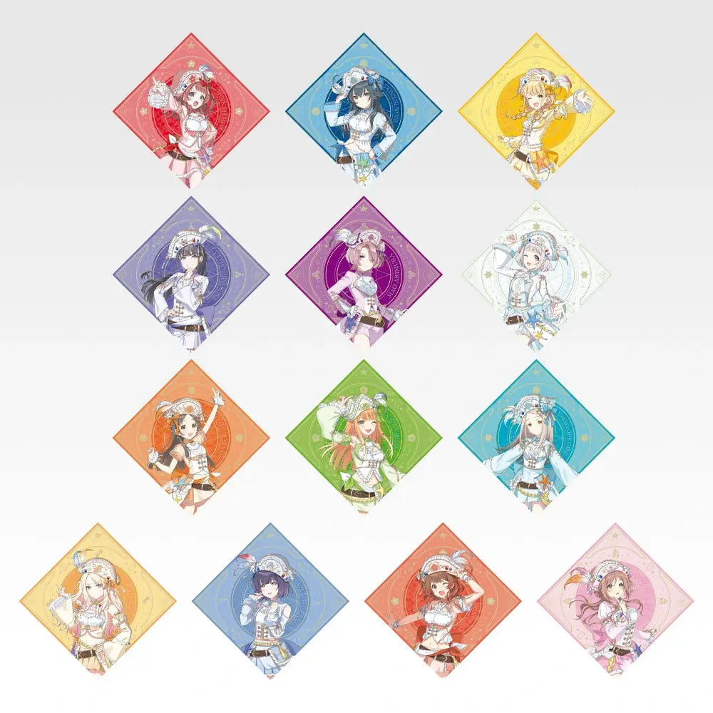 Ichiban Kuji Gakuen Idolmaster Part 6 - F Prize Original Illustration Bandana Towels Complete Set Of 13 Types