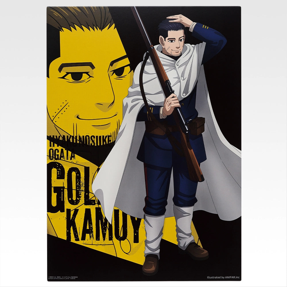 Ichiban Kuji Golden Kamuy Gold Nugget Scramble - D Prize Illustration Board Complete Set of 3 Types