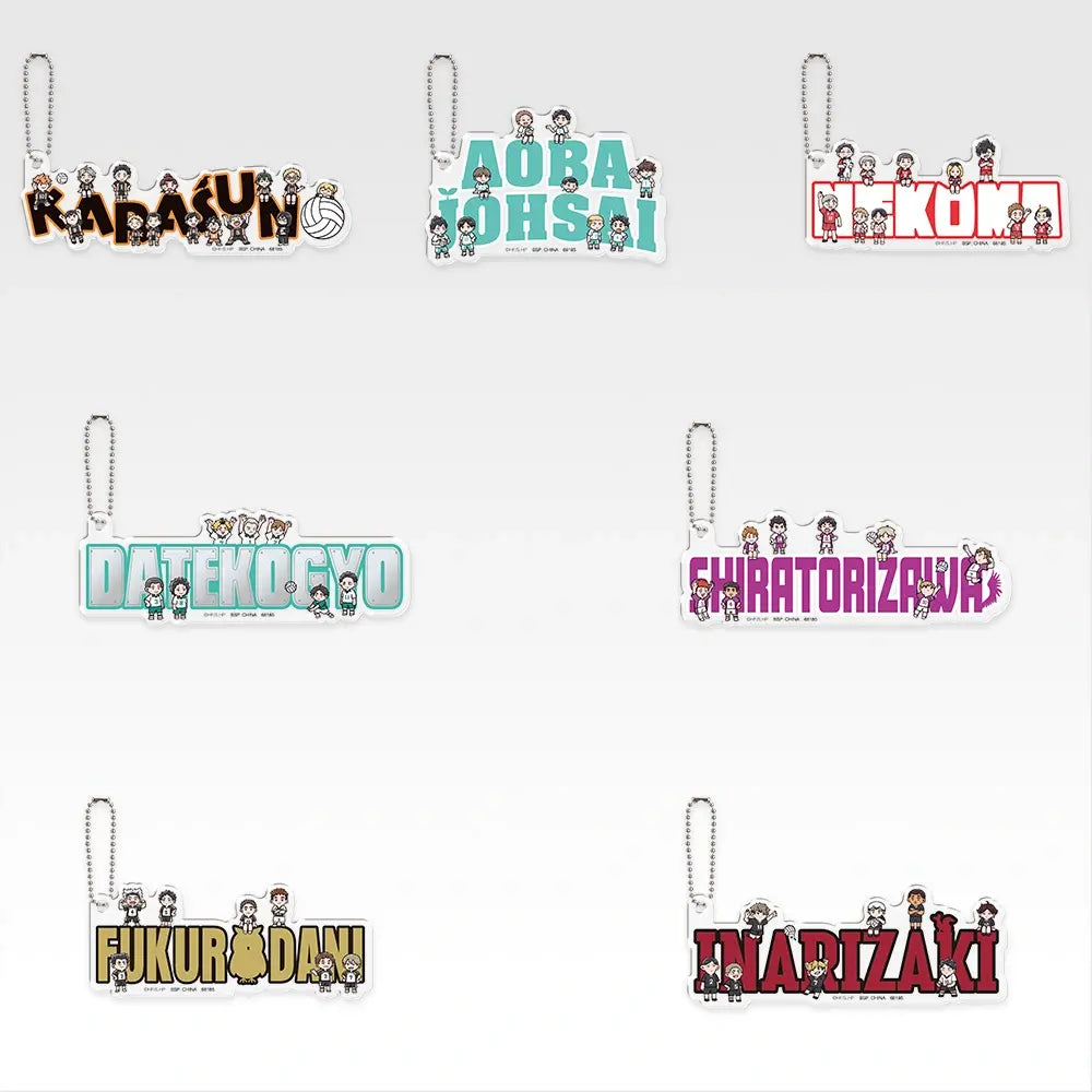 Ichiban Kuji Haikyu!! Karasuno's Future - I Prize Acrylic Charm Complete Set of 7 Types