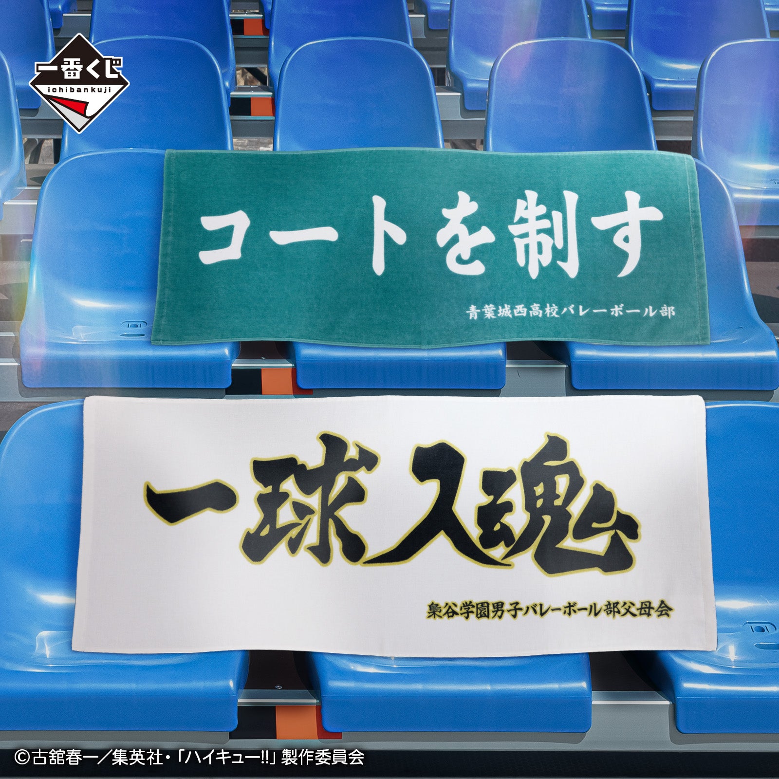 Ichiban Kuji Haikyu!! Road to the Nationals - D Prize Banner Towel Complete Set of 2 Types