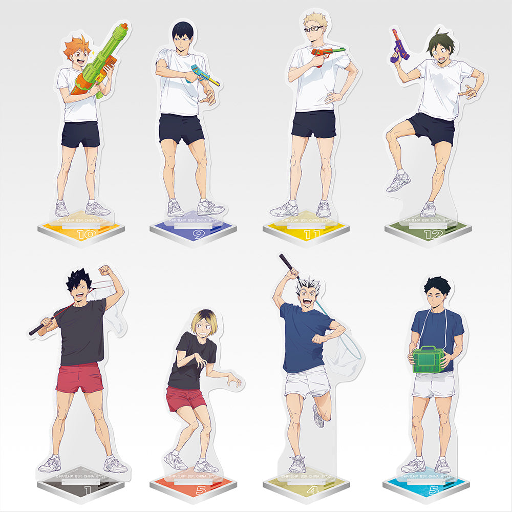 Ichiban Kuji Haikyu!! Road to the Nationals - E Prize Acrylic Stand Complete Set of 8 Types