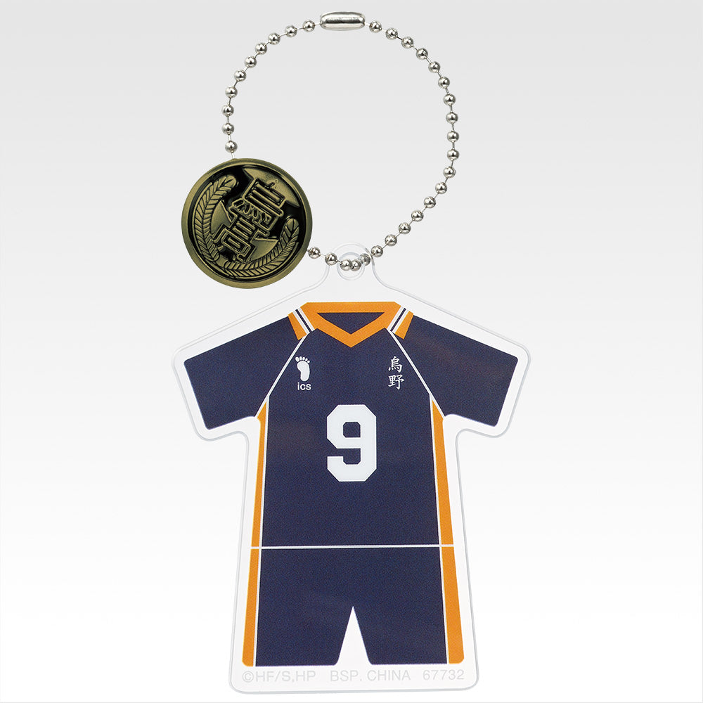 Ichiban Kuji Haikyu!! Road to the Nationals - F Prize Acrylic Charm with School Icon Button Complete Set of 15 Types
