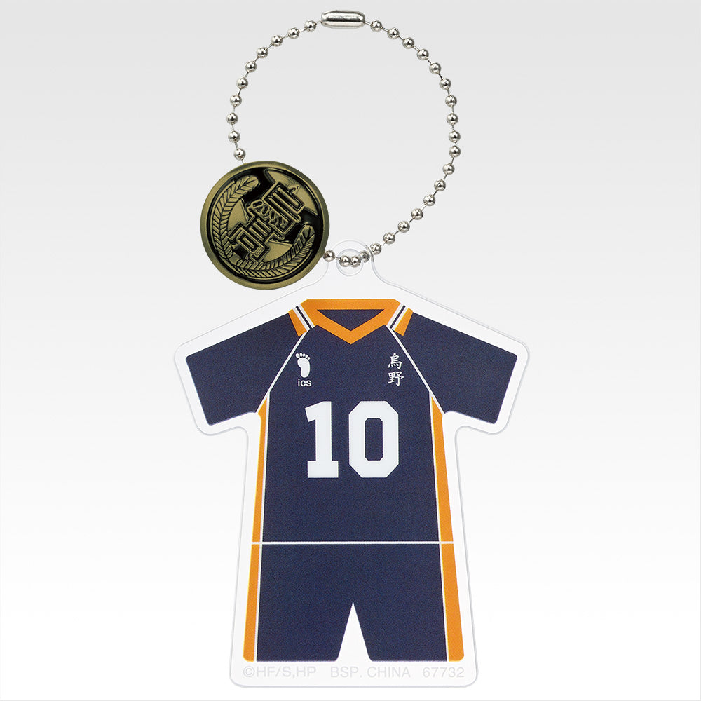 Ichiban Kuji Haikyu!! Road to the Nationals - F Prize Acrylic Charm with School Icon Button Complete Set of 15 Types