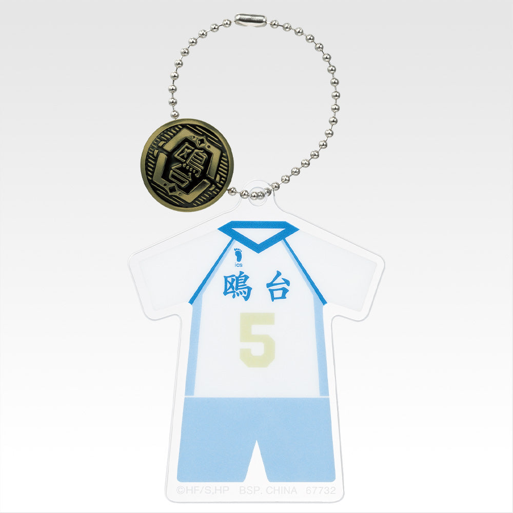 Ichiban Kuji Haikyu!! Road to the Nationals - F Prize Acrylic Charm with School Icon Button Complete Set of 15 Types