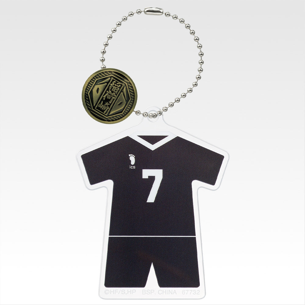 Ichiban Kuji Haikyu!! Road to the Nationals - F Prize Acrylic Charm with School Icon Button Complete Set of 15 Types