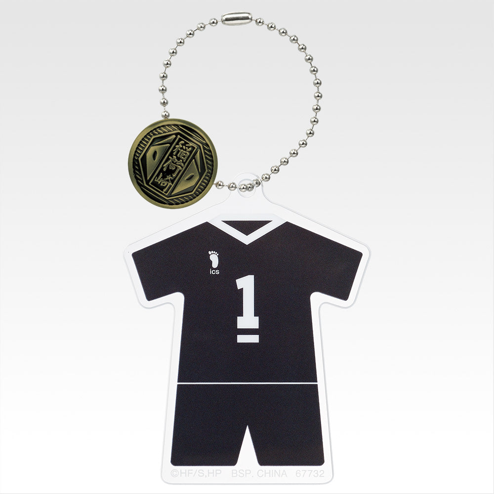 Ichiban Kuji Haikyu!! Road to the Nationals - F Prize Acrylic Charm with School Icon Button Complete Set of 15 Types