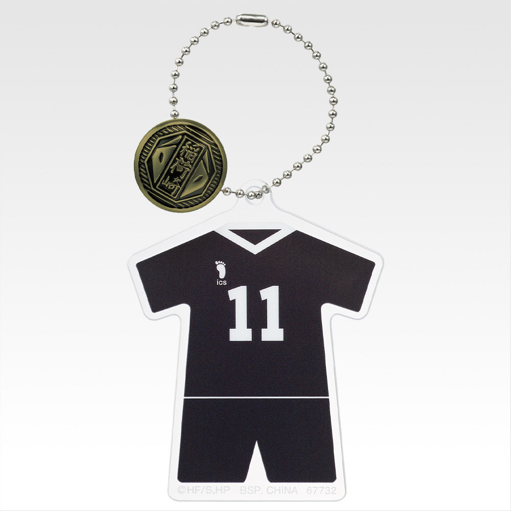 Ichiban Kuji Haikyu!! Road to the Nationals - F Prize Acrylic Charm with School Icon Button Complete Set of 15 Types
