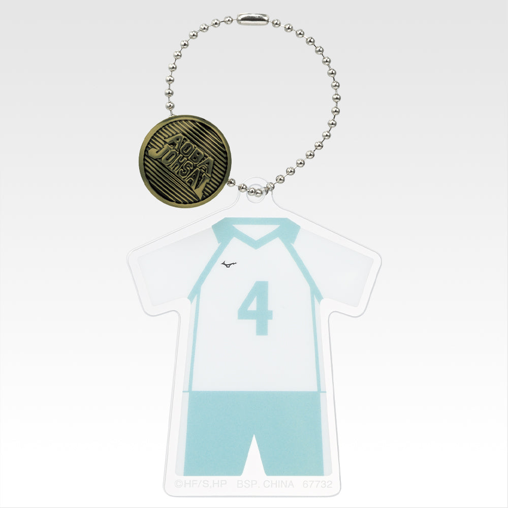 Ichiban Kuji Haikyu!! Road to the Nationals - F Prize Acrylic Charm with School Icon Button Complete Set of 15 Types